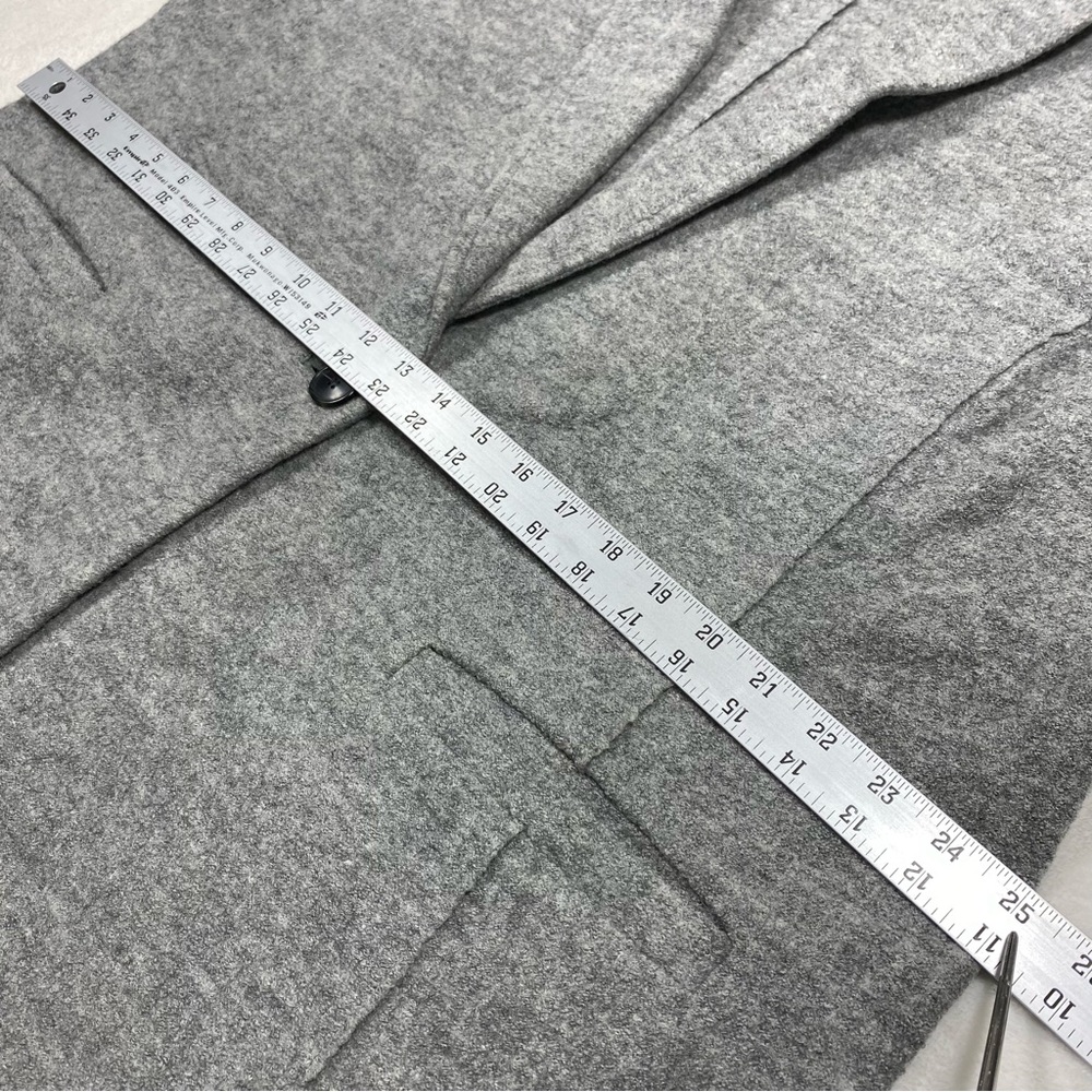 TALBOTS Broiled Boucle Gray Wool Blend Jacket Coat 18 Plus Petite Pocket Unlind - Picture 12 of 16